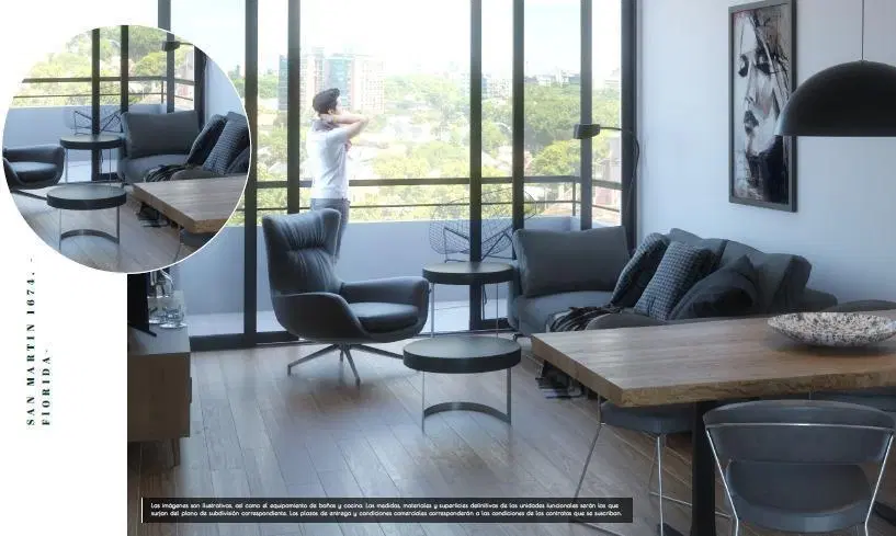 Departamento 2 ambientes en venta en Florida 1