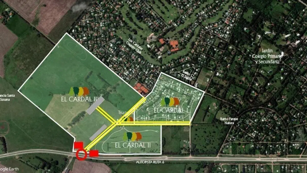 VENTA LOTE EN BARRIO CERRADO EL CARDAL II CAMPANA 5