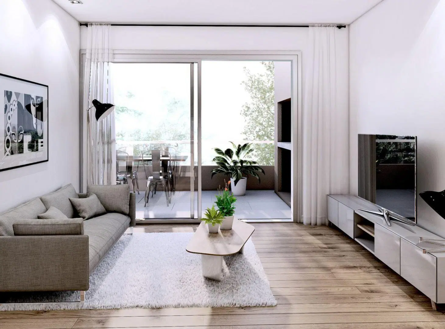 Venta Depto 4 amb en Condominio Zug Caamaño, Pilar 4