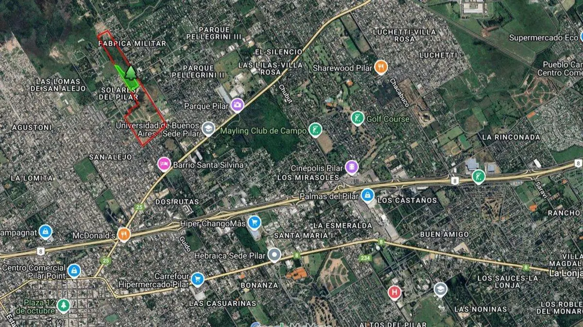 LOTE EN VENTA EN BARRIO CERRADO LA POSTA, PILAR 8