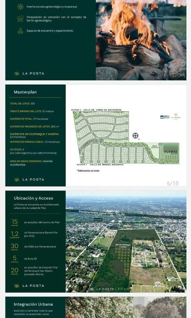 VENTA LOTE CENTRAL EN EL BARRIO LA POSTA DE PILAR 4