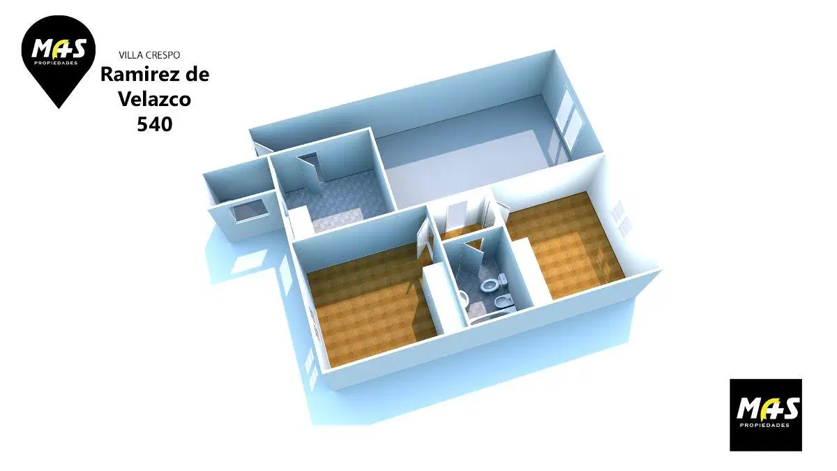 Departamento de 3 ambientes en alquiler en Villa Crespo, a pasos de Av. Corrientes y P. Centenario 3