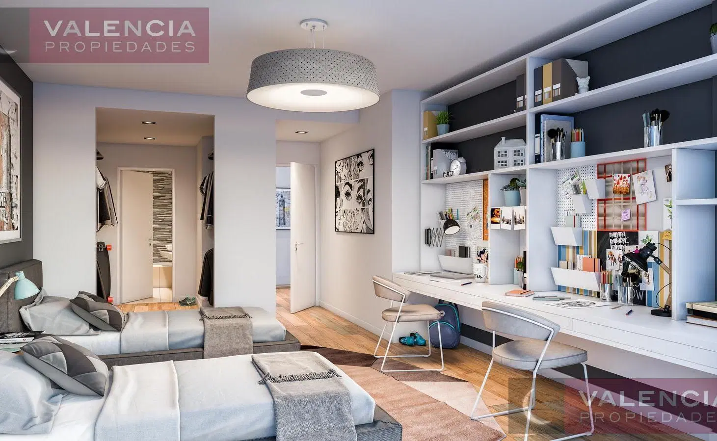 Departamento en venta  a estrenar de categoria de  3 dormitorios en Barrio Cerrado La Clementina. 5