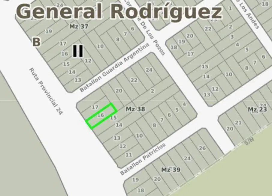 Alquiler Terreno General Rodríguez 1