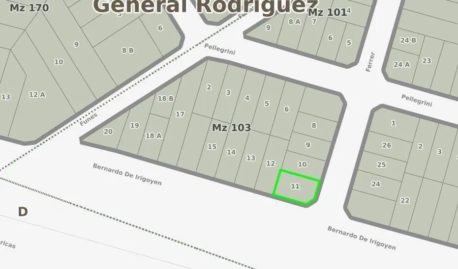 Venta Terreno General Rodriguez 3