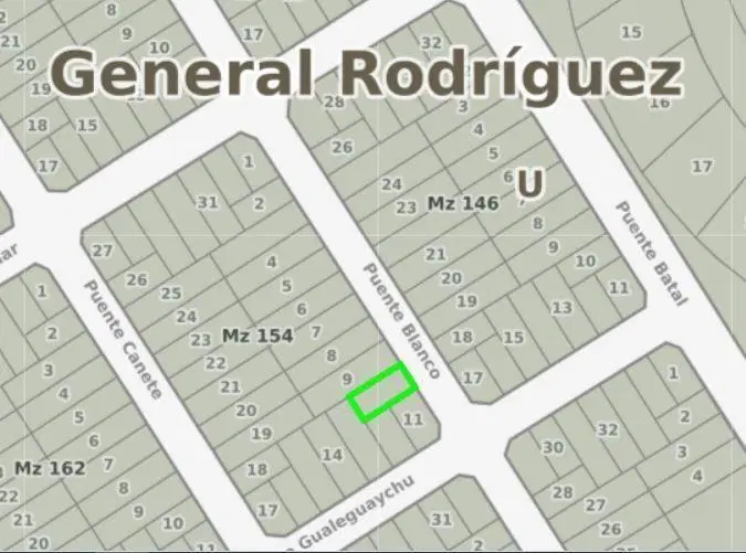 Lote . | Puente Blanco 1