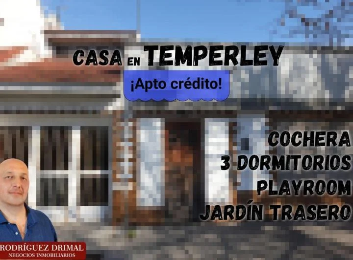 Casa en Temperley con 3 dormitorios, a 3 cuadras de Pasco!