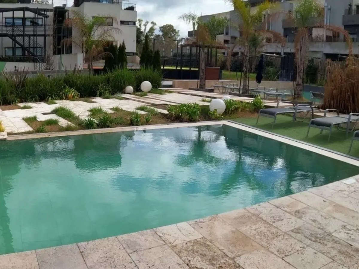 Depto 2 ambientes amoblado condominio sotavento canning ANUAL 3