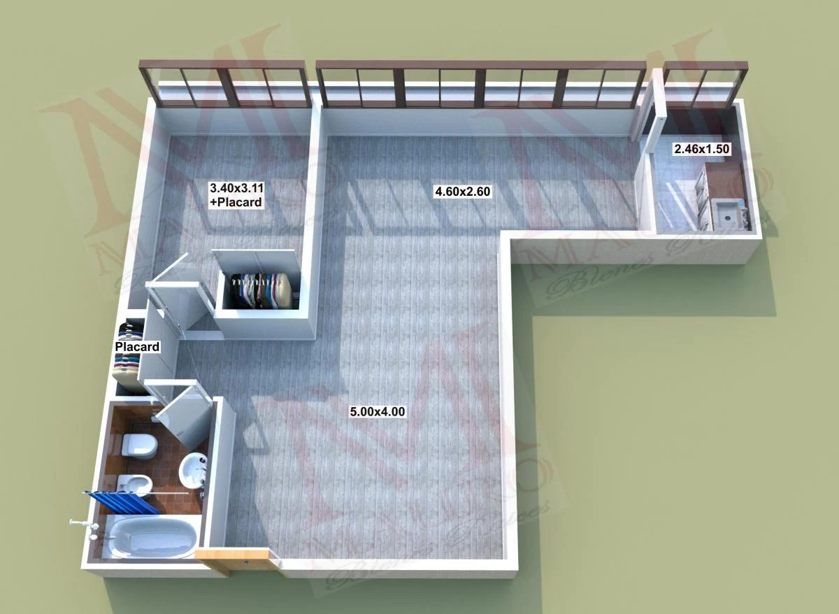 Reservado U$s110.000 Departamento 2 Amb 53 m² Piso 26 Vista Al Rio 4
