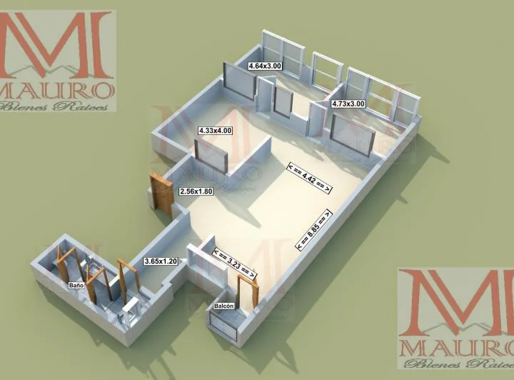 Tribunales Excelente Oficina 100,00m2 $700.000 + Exp: $350.000 – Frente -