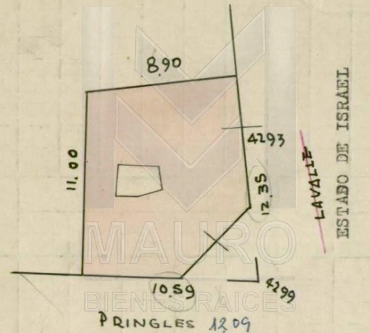 Oportunidad-Terreno Estado de Israel esquina Pringles u$s450.000 Const: 1300m2 - Vendibles 1000m2 3