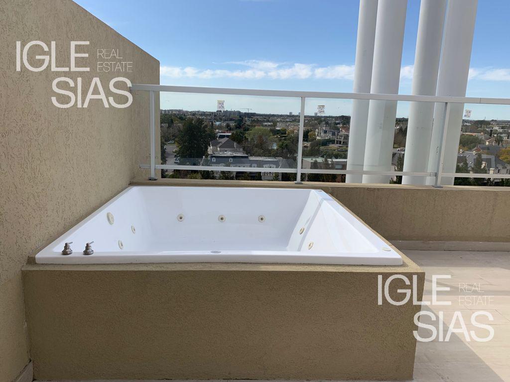 depto en venta tres ambientes, con terraza privada con parrilla y jacuzzi Palmar, Nordelta