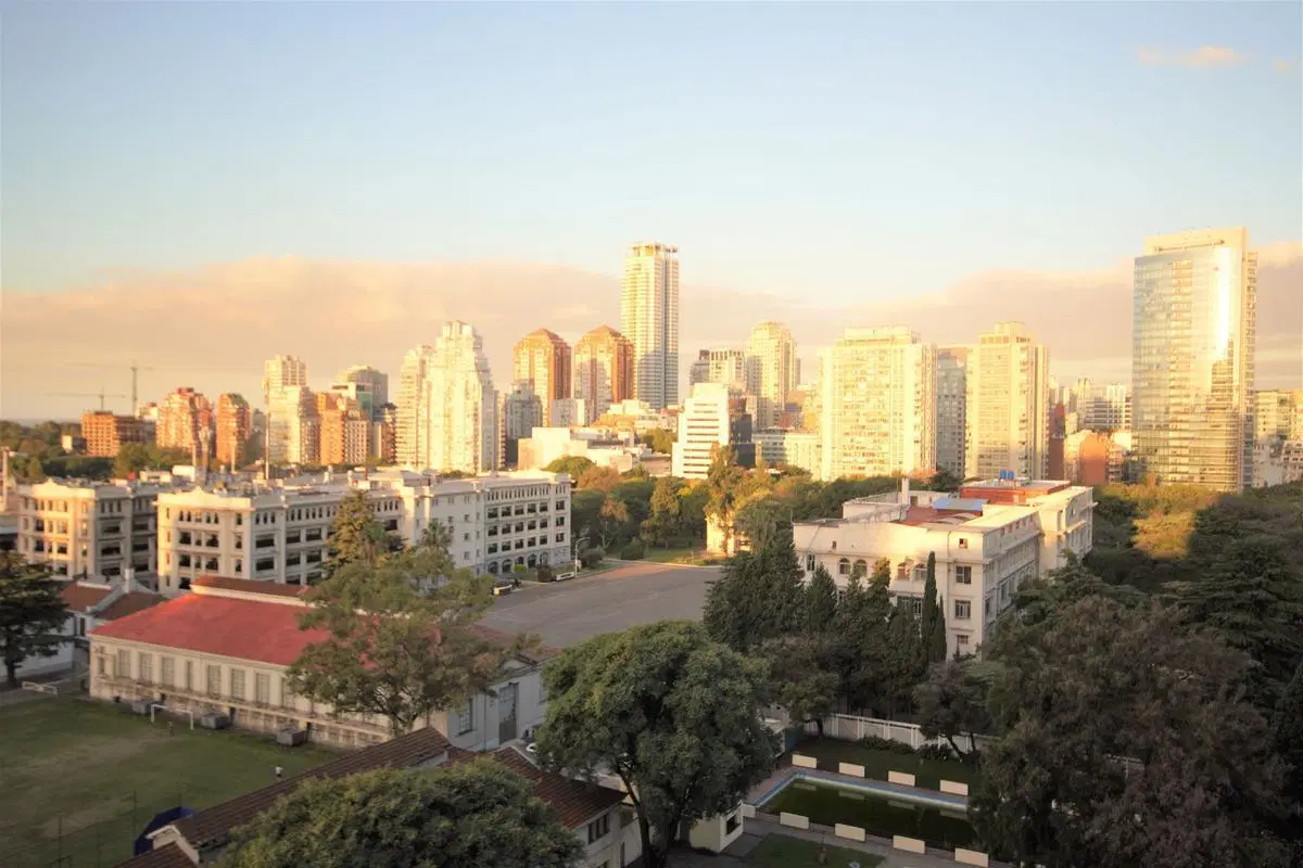 Oficina lista para entrar con terraza y vista al rio en  Palermo 8