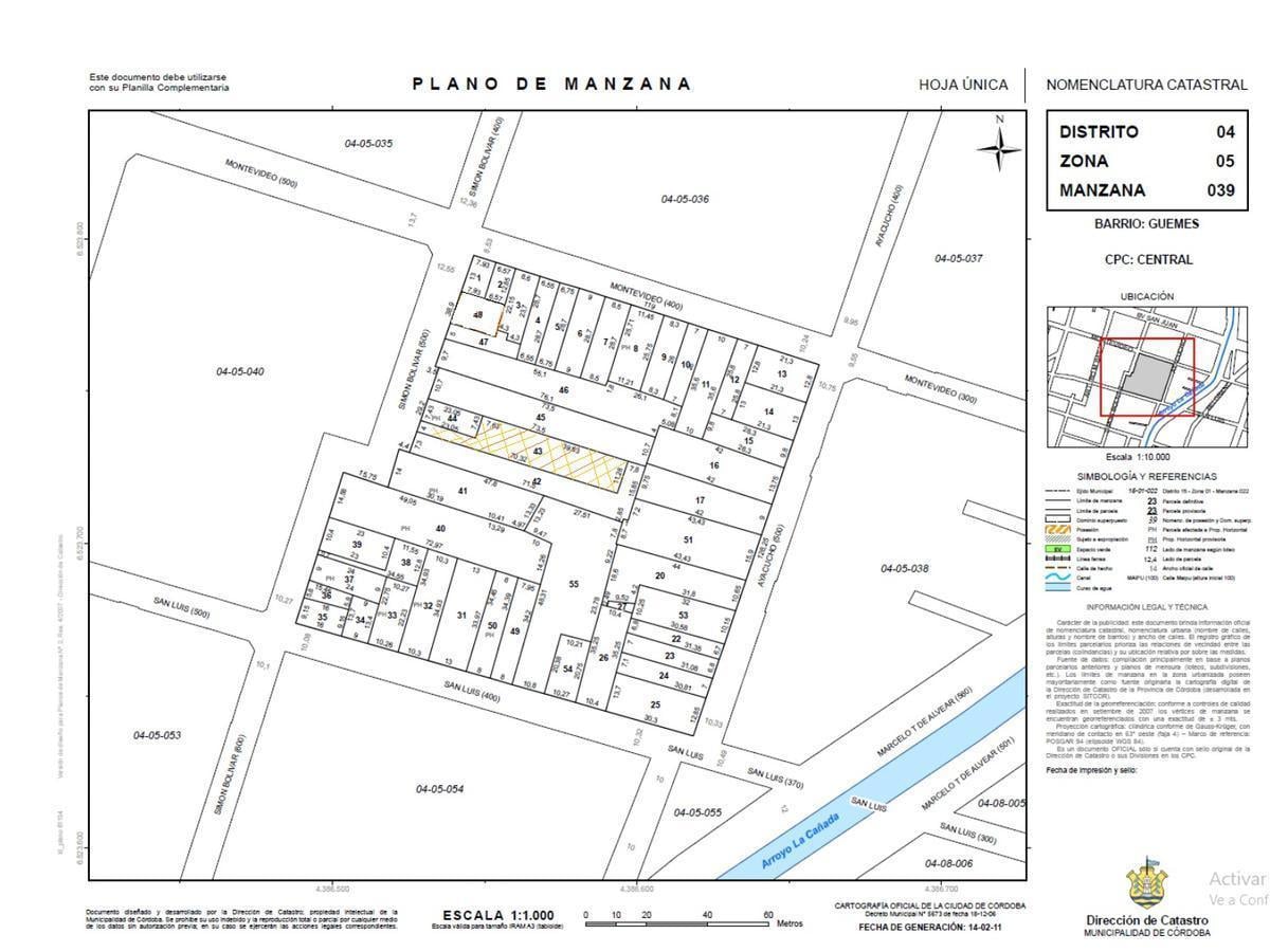 Foto de VENTA TERRENO CORDOBA CAPITAL-603m2/Apto constr.1218m2-proyecto, imagen 4