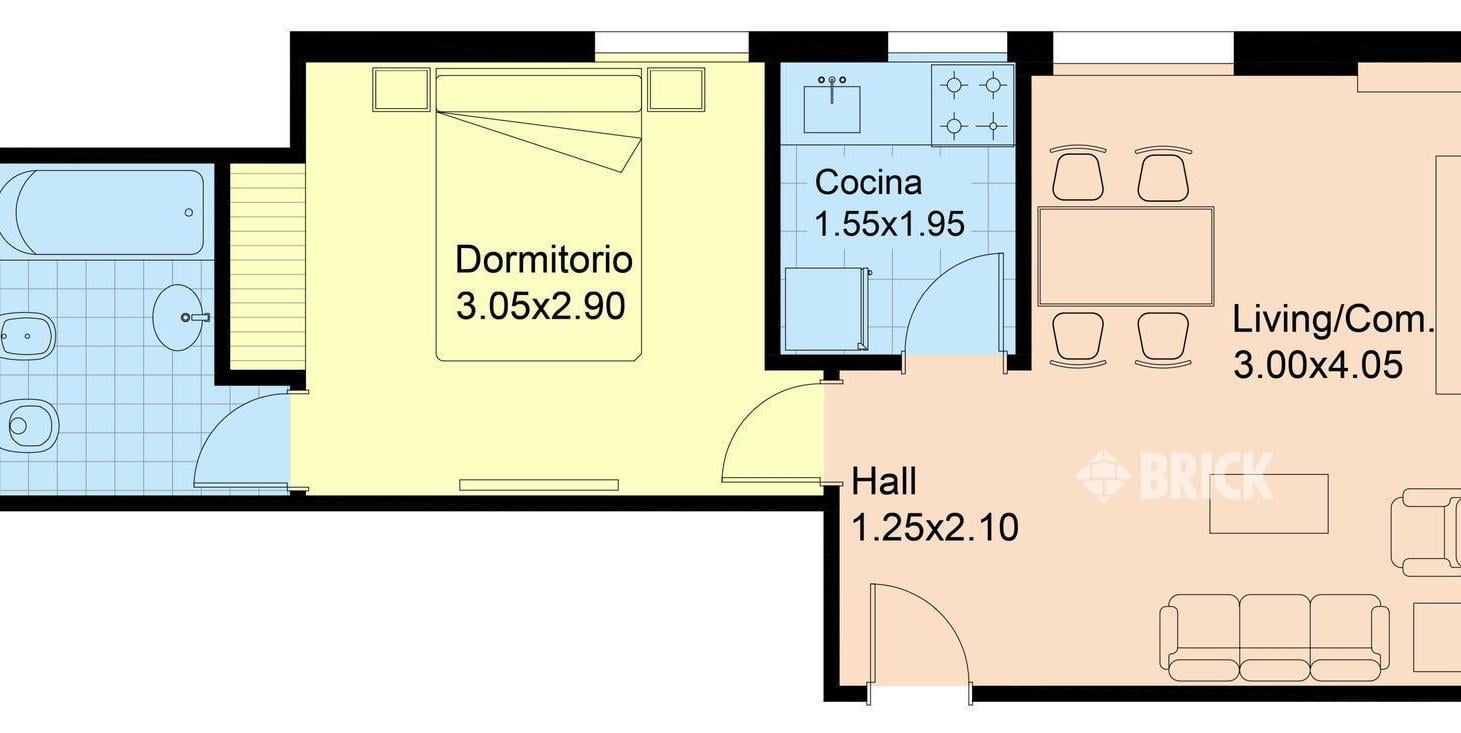 PEÑA AL 2200 - IMPECABLE BAÑO Y COCINA COMPLETOS APTO PROFESIONAL