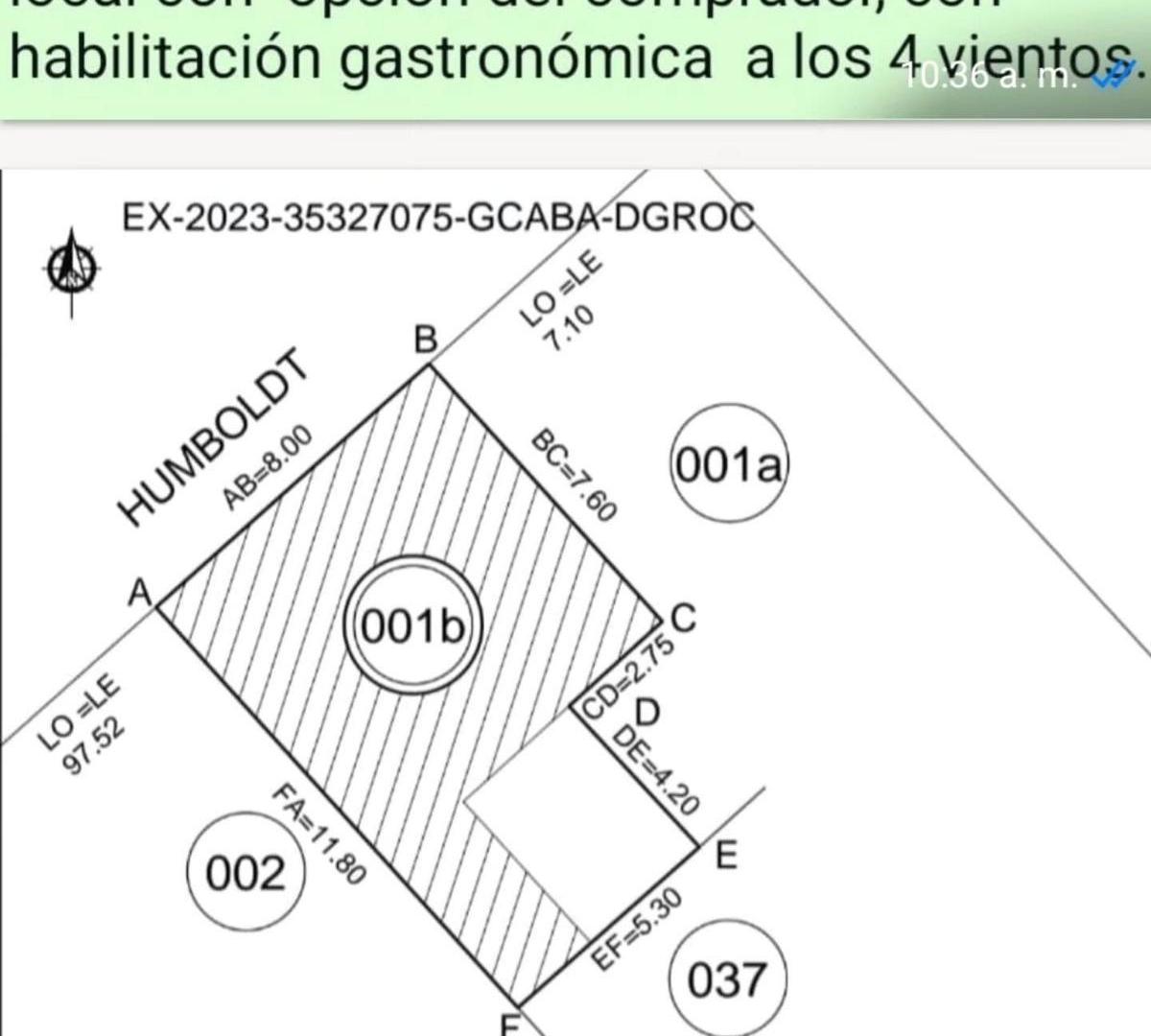 Foto de (PLANOS APROBADOS) LOTE PROPIO DE 8.10X10.25 METROS EN HUMBOLDT AL 300, imagen 2