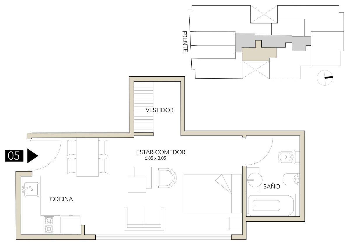 Monoambiente Edificio Aralis a Estrenar 38m² con Cochera optativa Amenities