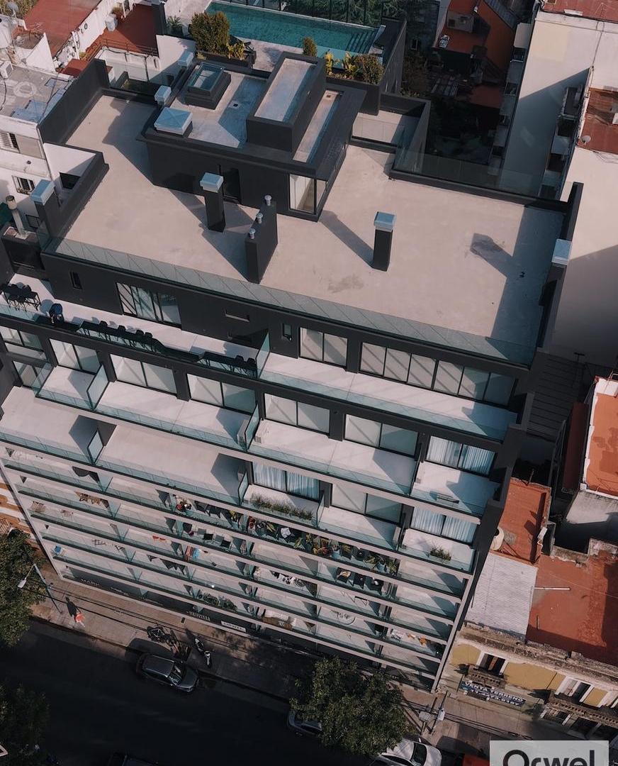 Departamento/Oficina en The Mark! Sin muebles. Al frente con Patio y Balcon.