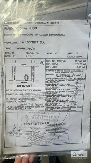 Impecable Edificio Comercial en VENTA Paternal 5