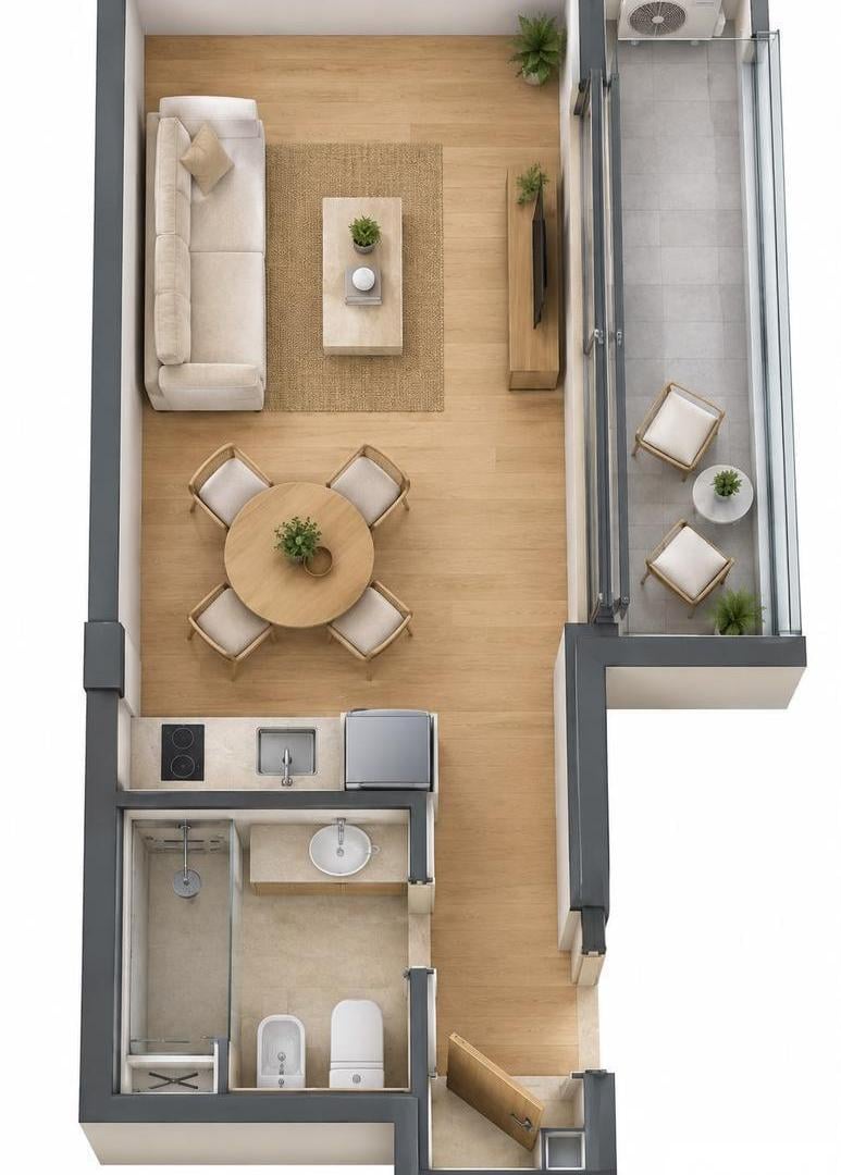 Foto de Departamento monoambiente en Belgrano en Venta En Construccion, imagen 3