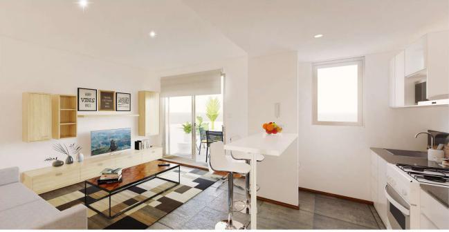 Depto 1 Amb con Balcon en Construccion - Agronomia 5