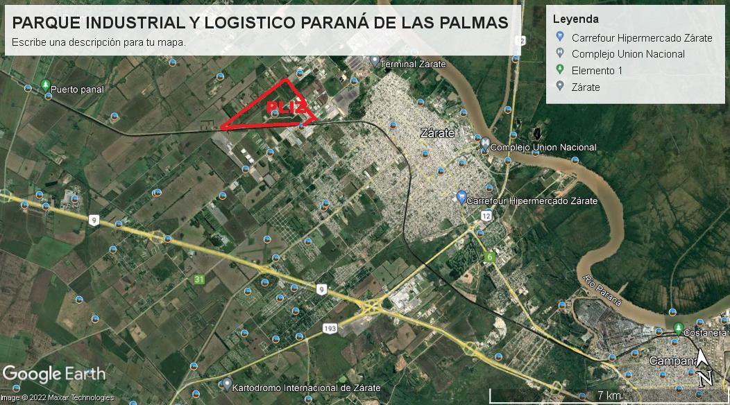 LOTE PARQUE INDUSTRIAL ZÁRATE 3,5 HAS
