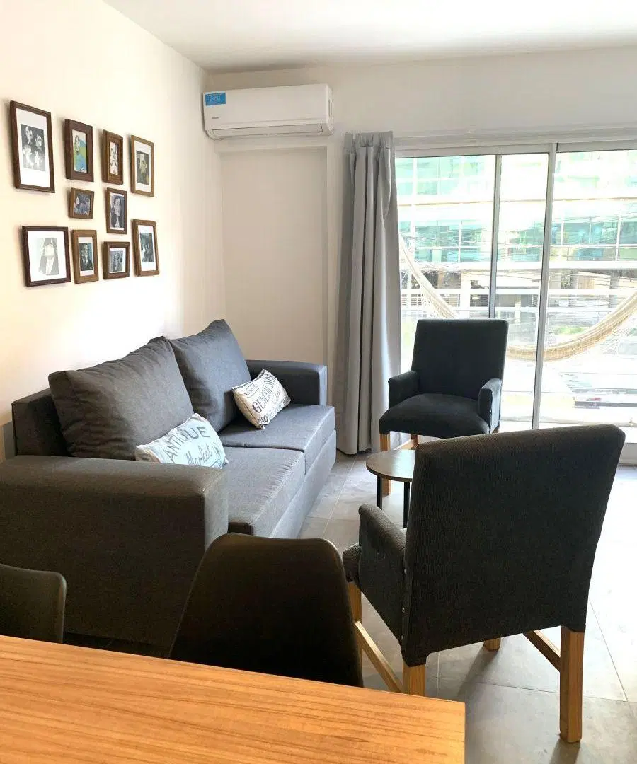 Moderno 2 ambientes amoblado con cochera y amenities 5