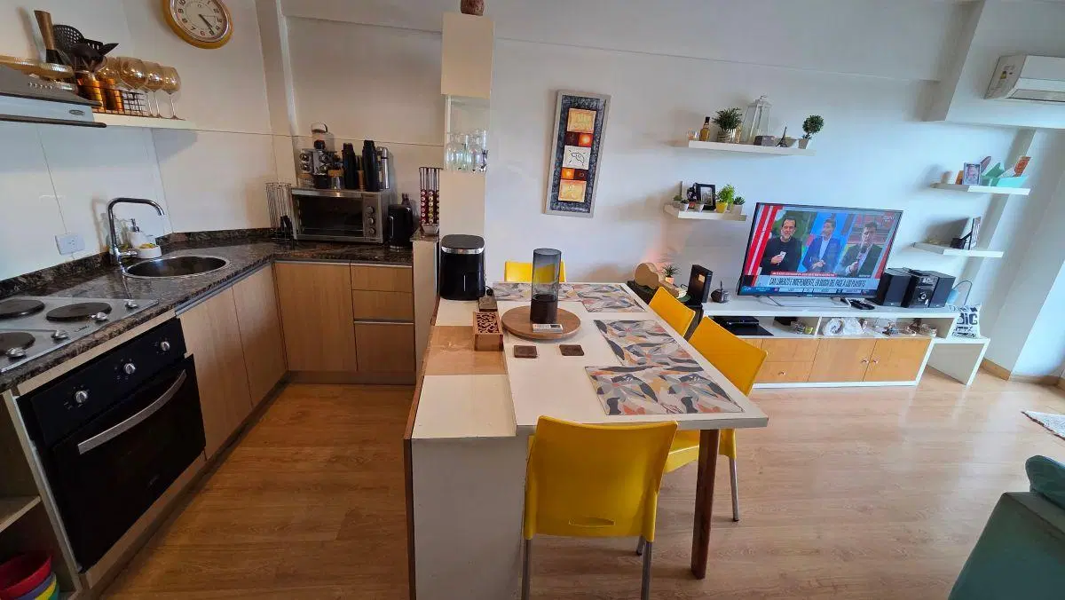 Alquiler Departamento 2 Ambientes. Seguridad 24 hs. Amenities. Laundry. En Cid Campeador 1