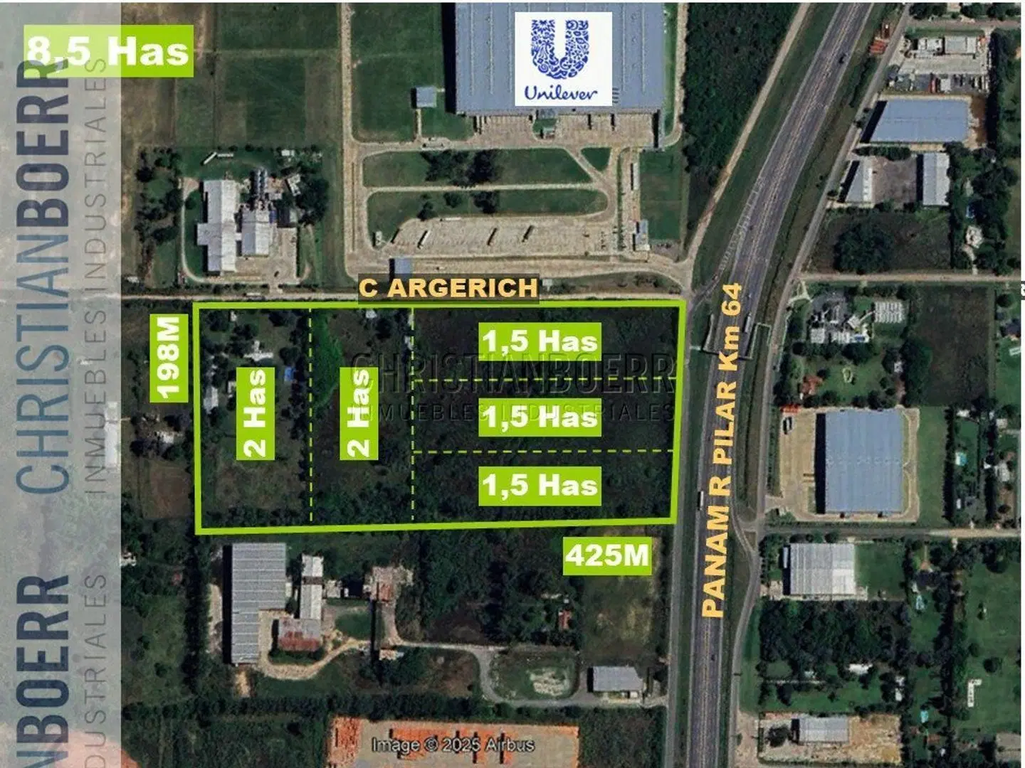 8,5 HAS S/PANAM IDEAL LOGISTICA - PILAR ALTURA PARQUE INDUST 3