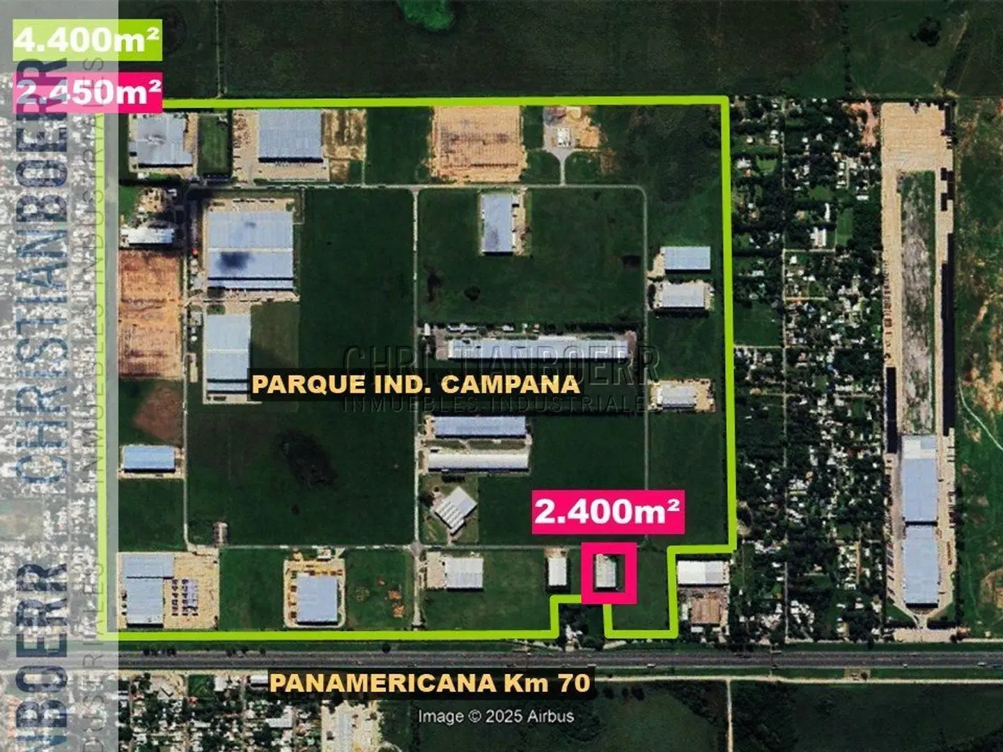 2.400m² cub dentro del Parque Industrial Campana 3