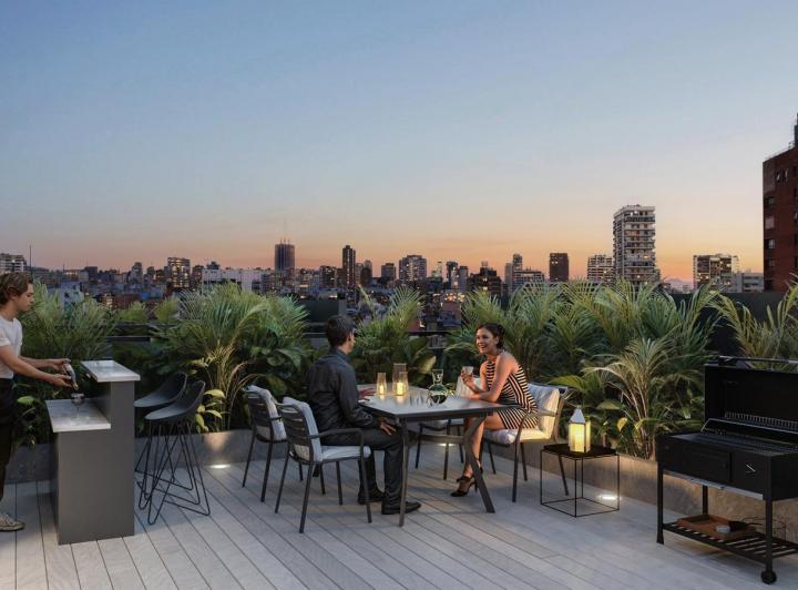 Increíble 3 ambientes en piso alto con terraza y amenities  en Caballito 5