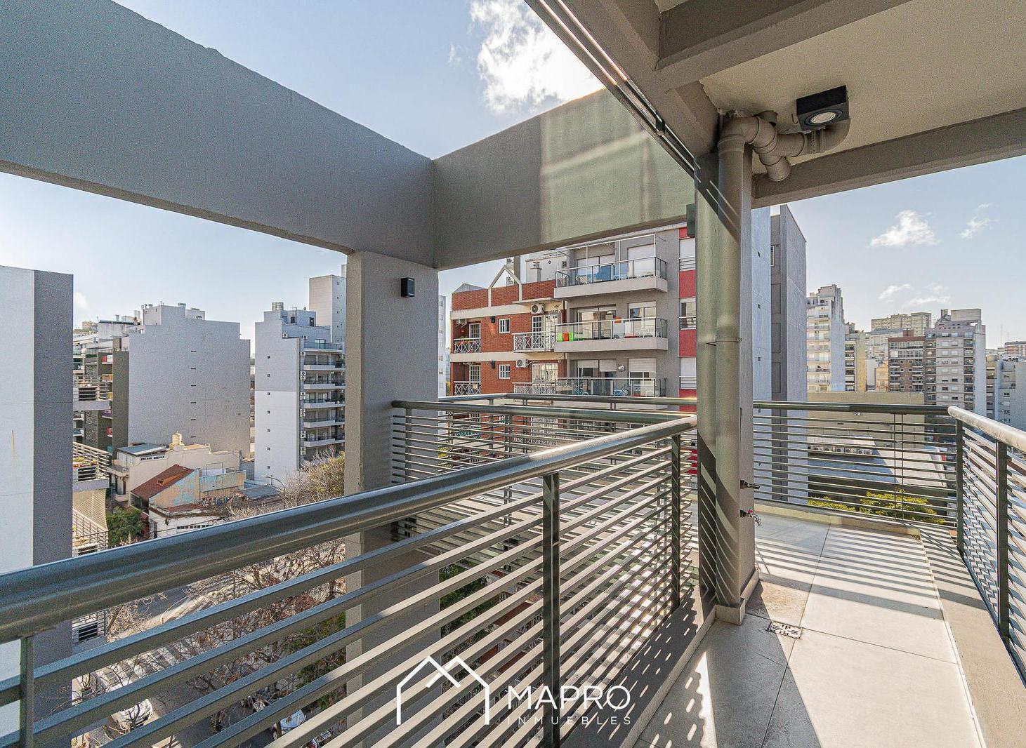 Unico 3 ambientes con balcon aterrazado cochera y amenities en Parque Chacabuco