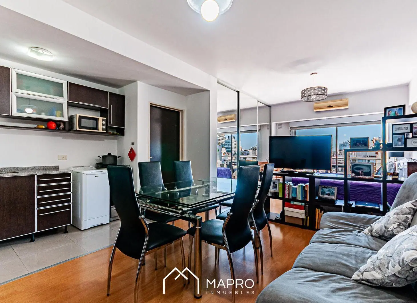 Comodo monoambiente con amenities en piso alto - Caballito Sur 5