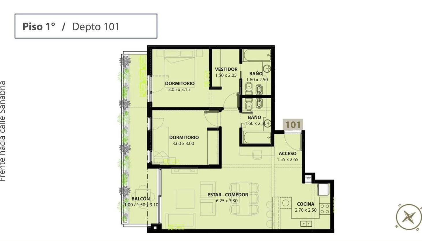 Increible 3 ambientes de categoria con amenities en Monte Castro