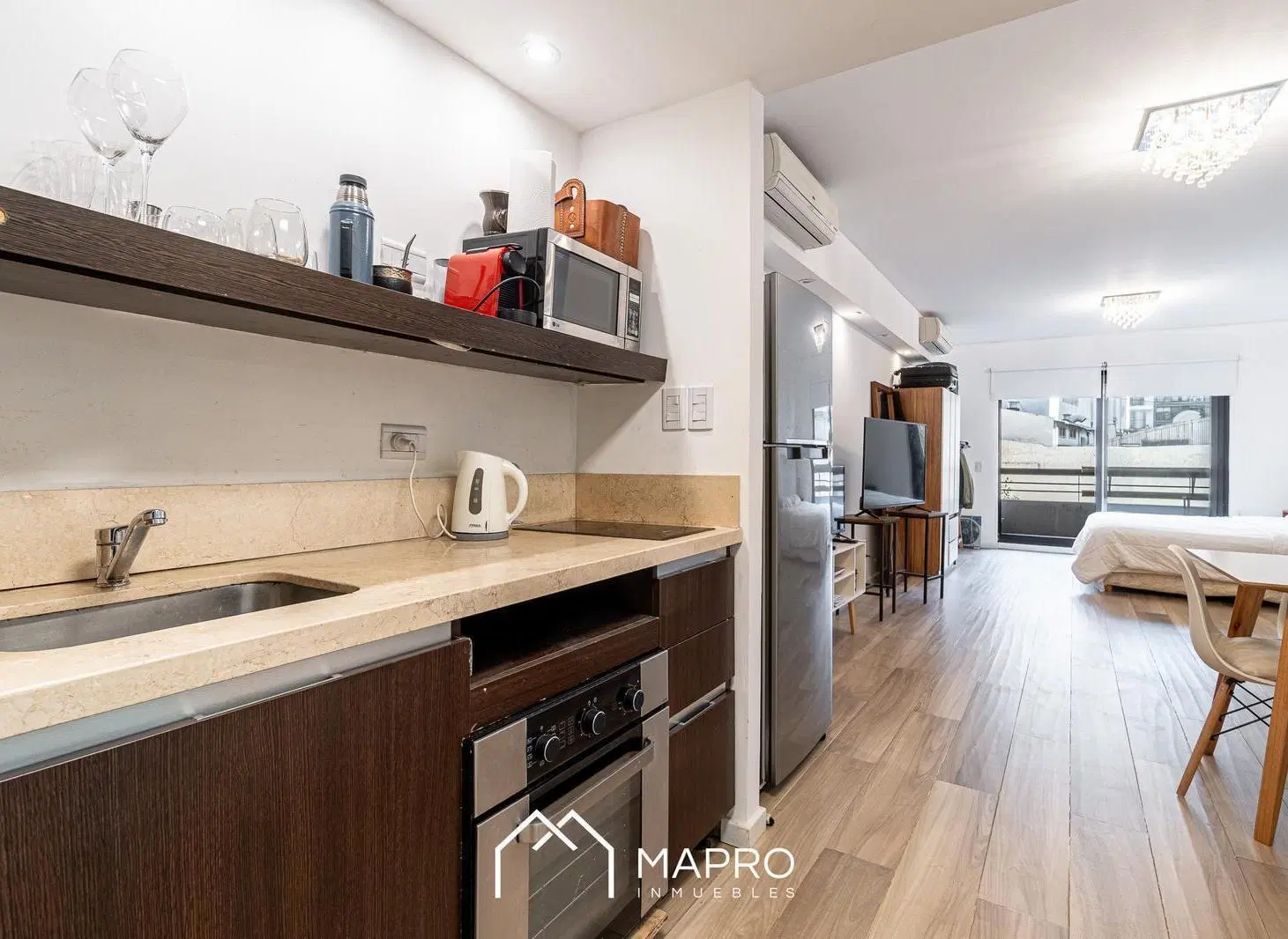 Amplio y luminoso monoambiente con amenities en Quartier Basavilbaso 3