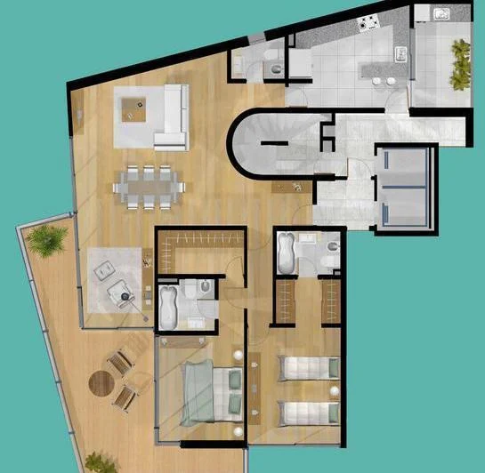AV. DEL VALLE al 2700 - VENTA DEPARTAMENTO 2 DORMITORIOS EN ROSARIO