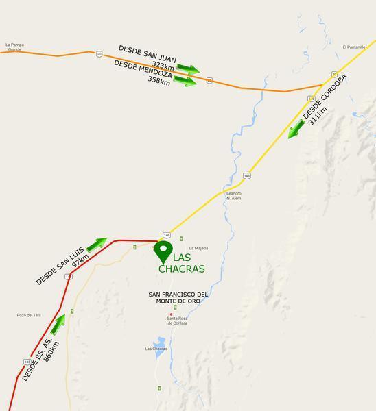 Foto de San Francisco Del Monte De Oro, chacra sobre ruta , ESCRITURA INMEDIATA, imagen 2