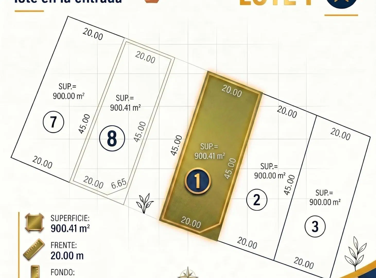 Lujan, lotes comerciales sobre ruta 900 m2 1