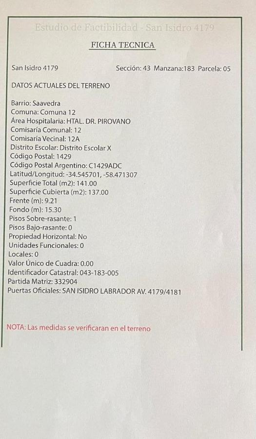 Terreno Av san Isidro 4100 3