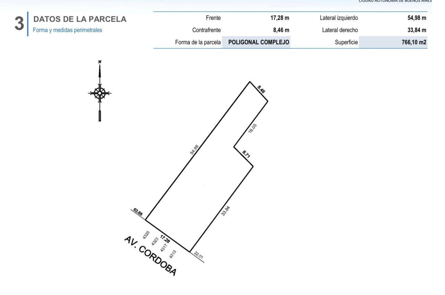 Lote . | AV CORDOBA al 4300