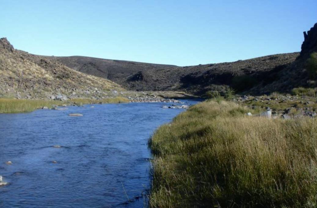 Campo Sobre Río Pichileufu, Río Negro. Ruta 40 Vieja - Bariloche 2