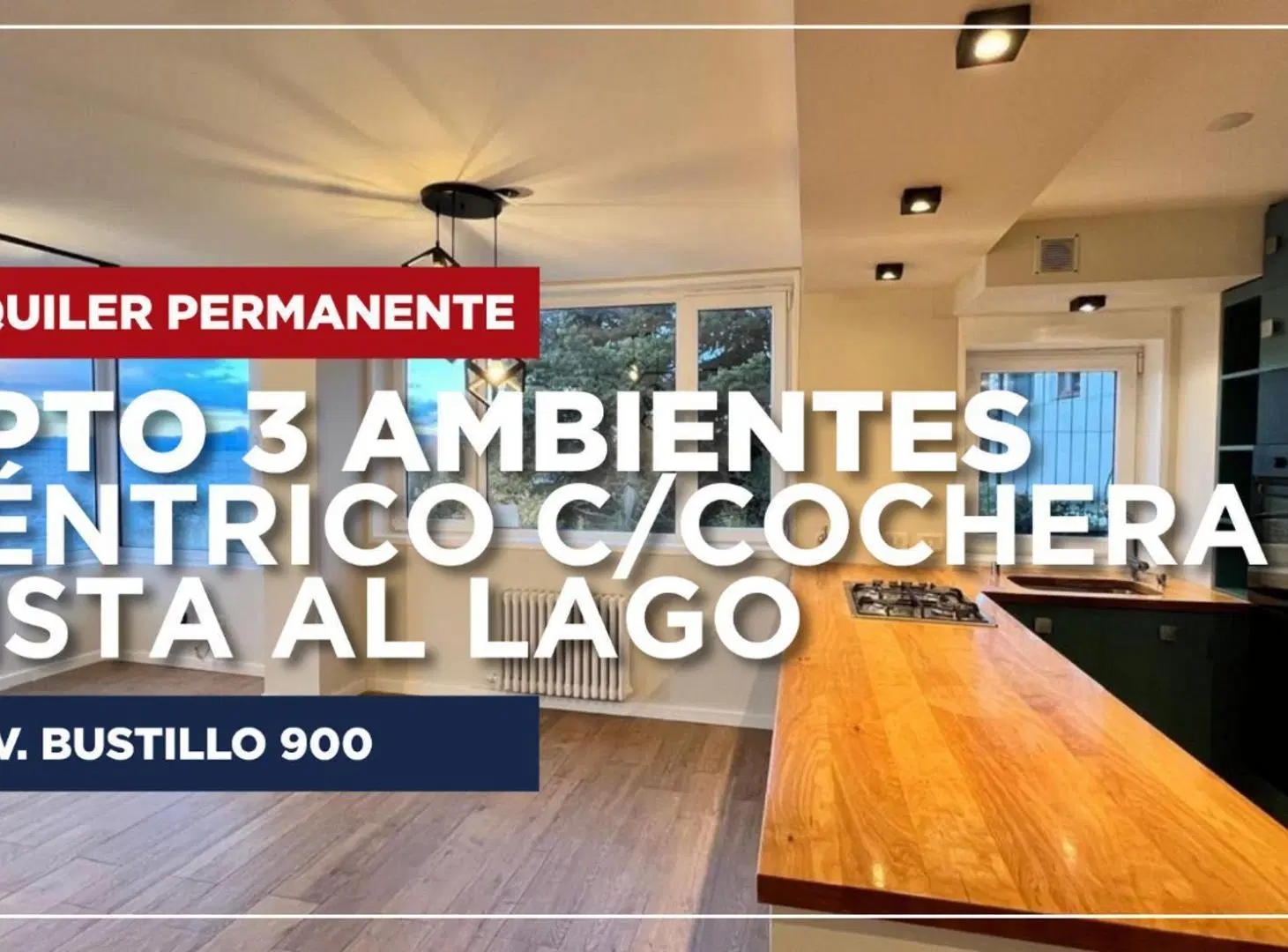 Alquiler Permanente Dpto. 3 Amb. c/Cochera y Vista 4