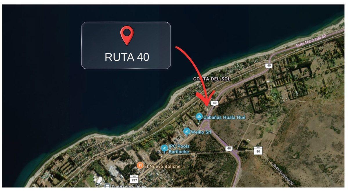Depto 3 amb, ruta 40, frente al lago S.C.Bariloche