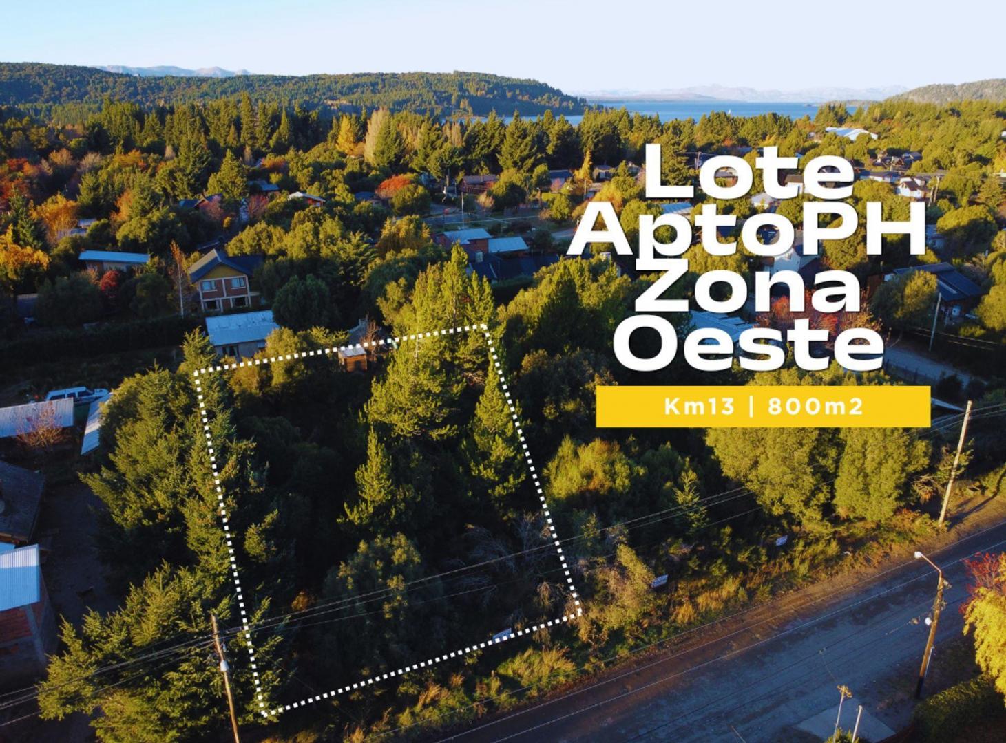 VENTA LOTE 800M2 BARRIO TRES LAGOS KM13 APTO PH