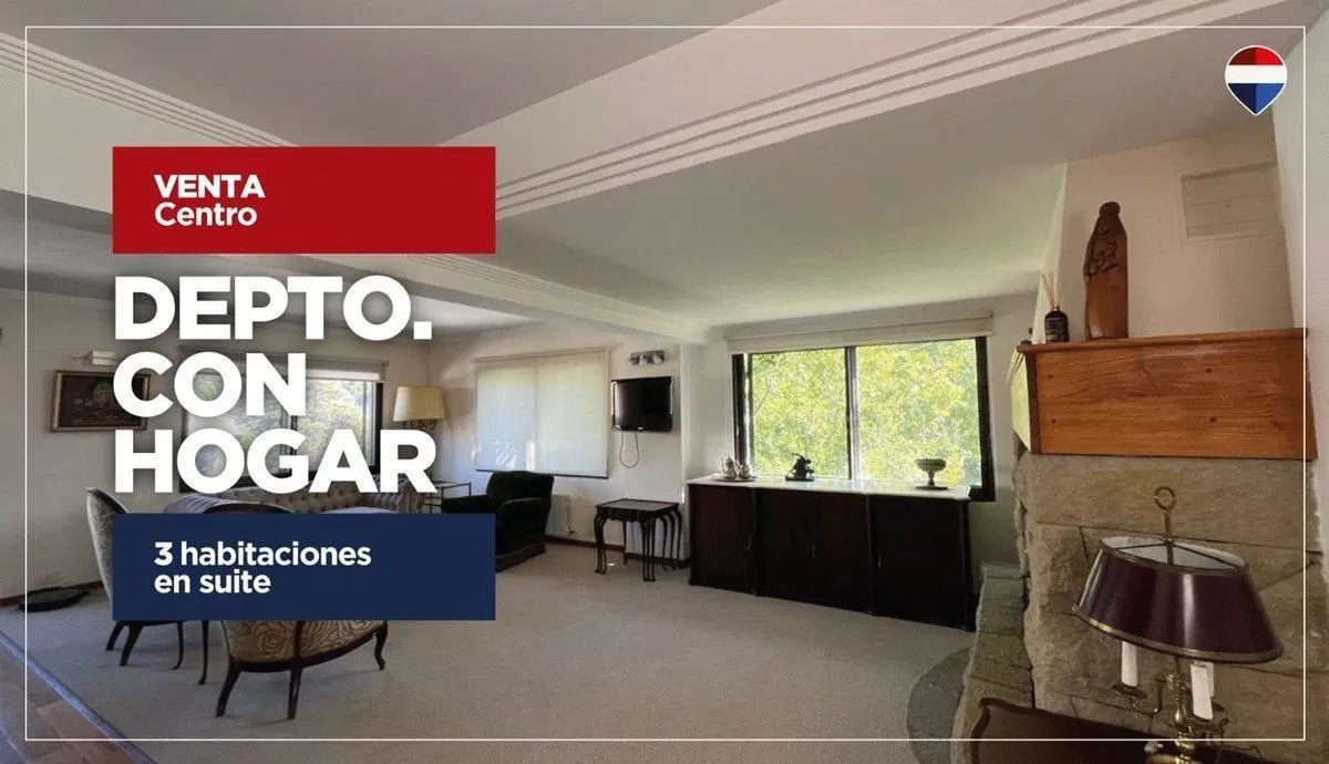 VENTA DEPARTAMENTO MUY AMPLIO CON HOGAR A LEÑA 3