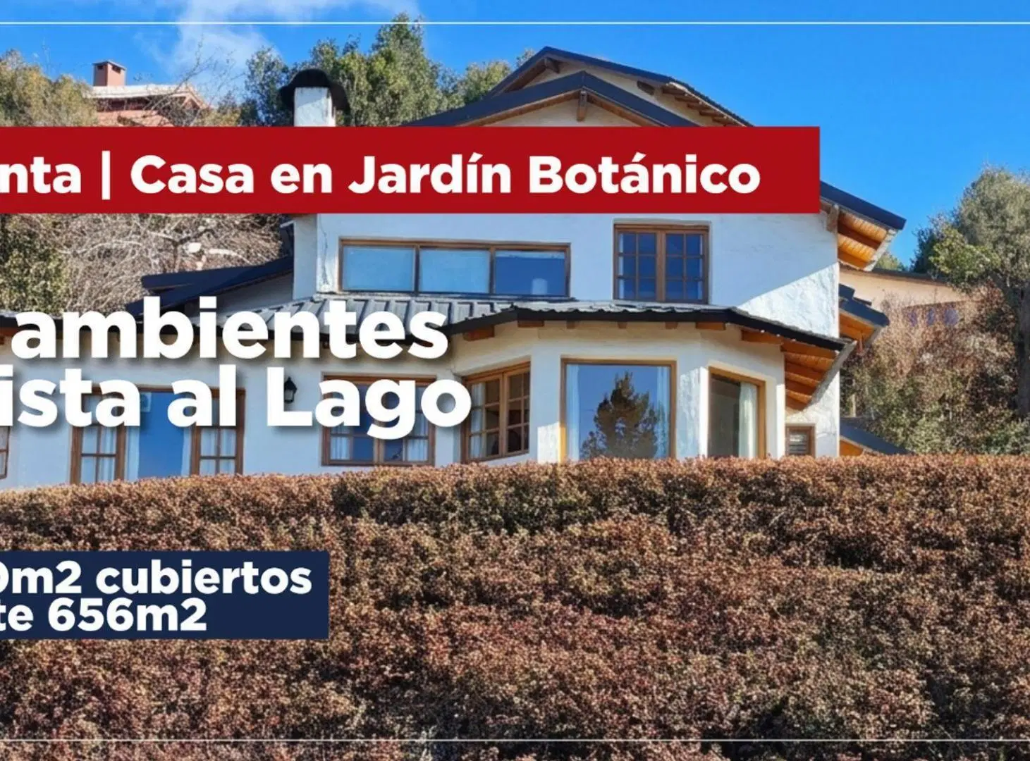 Venta Casa 4 ambientes Bariloche con vista al lago 2