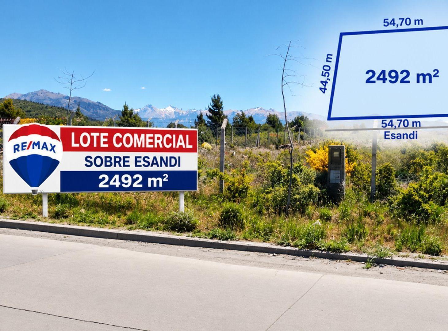 Foto de Excelente lote comercial sobre avda Esandi Bariloc, imagen 1