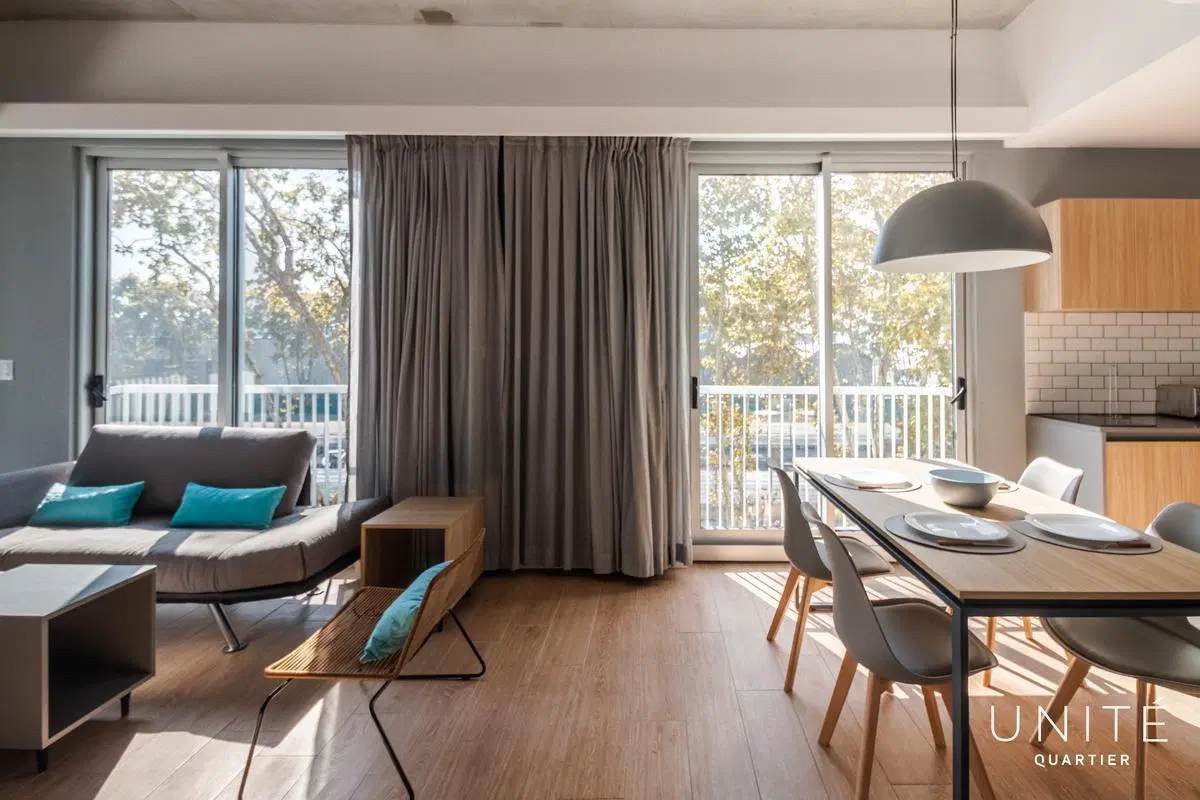 OPORTUNIDAD de compra con financiamiento, loft amoblado. Distrito Quartier, Retiro. 1