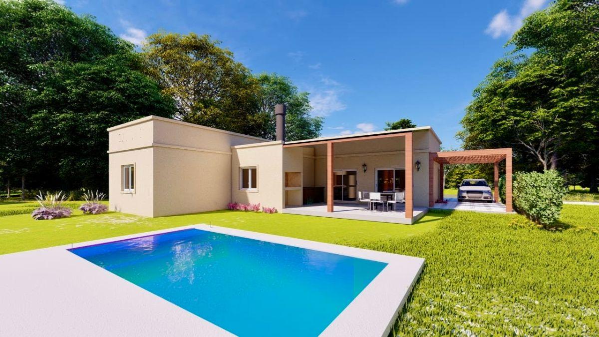 Casa en venta 3 dormitorios y escritorio en una planta con pileta