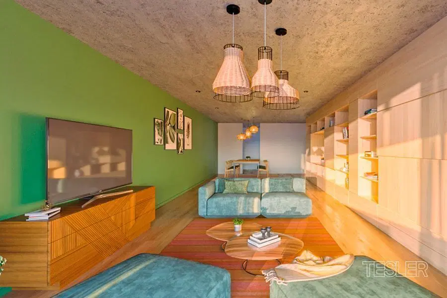 Amplio y luminoso monoambiente Apto profesional Amenities Piso alto A estrenar Nuñez 5